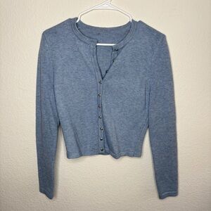 Light Blue Button Cardigan